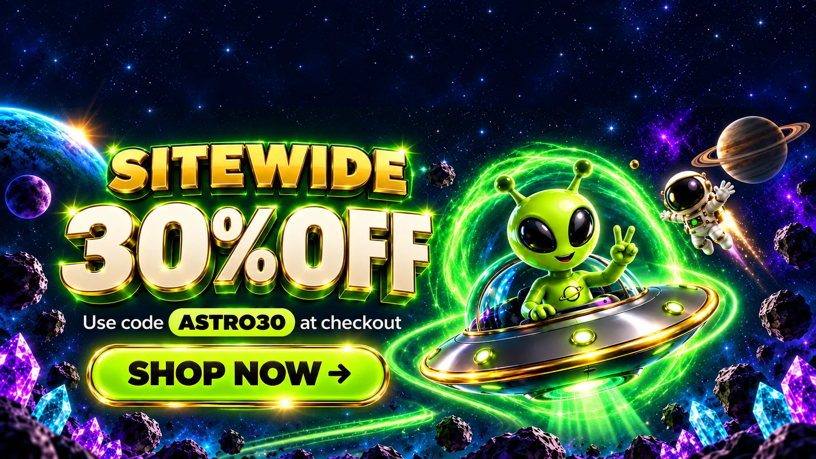 Sitewide 30% off – use code ASTRO30 at checkout. Shop now.